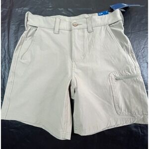 NWT HUK Next Level Shorts Mens S‎  Shorts Beige Brown 7" inseam